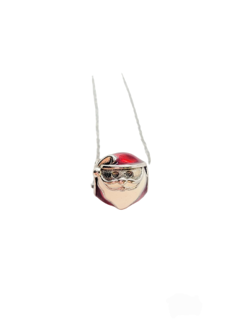 NECKLACE STEEL SILVER SANTA CLAUS